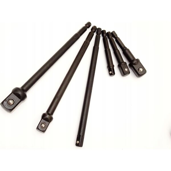 Geko Zestaw przedłużek udarowych Hex 1/4"-1/2" 6szt. (6/48)