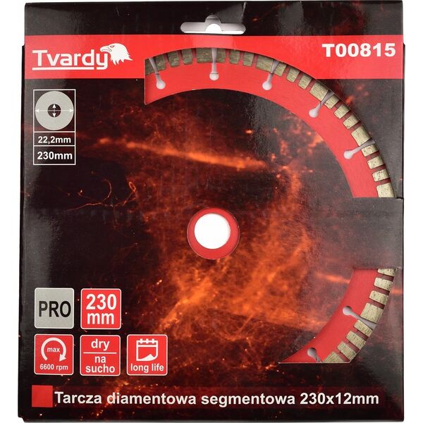 Tvardy Tarcza diamentowa segmentowa 230x12mm (25)
