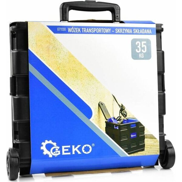 Wózek narzędziowy Geko Wózek transportowy – skrzynia składana 35kg (4)