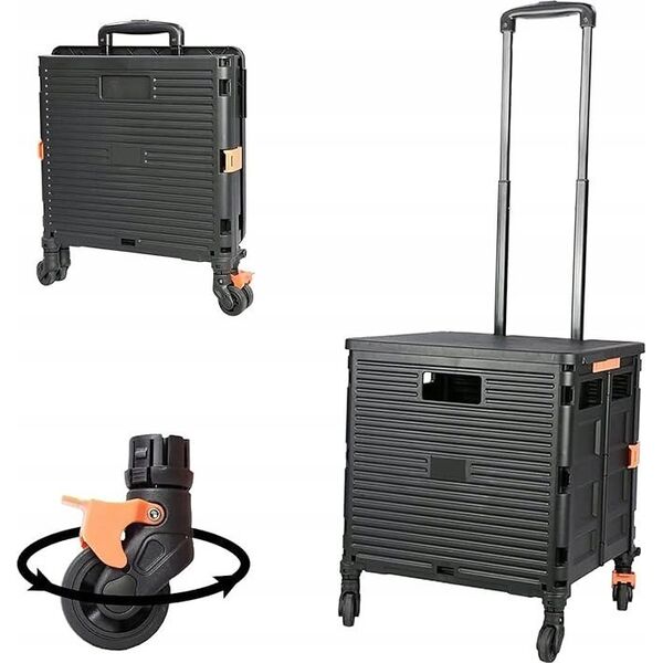 Wózek narzędziowy Geko Wózek transportowy – skrzynia składana 35kg (4)