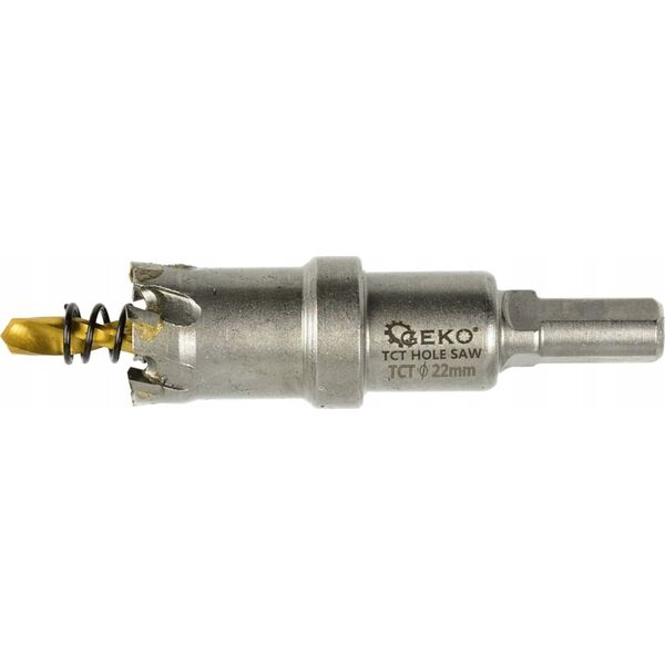Geko Otwornica widiowa - koronka do metalu 22mm z wiertłem tytanowym (100)