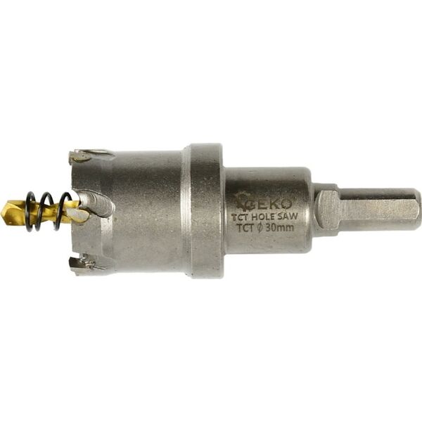 Geko Otwornica widiowa - koronka do metalu 30mm z wiertłem tytanowym (100)