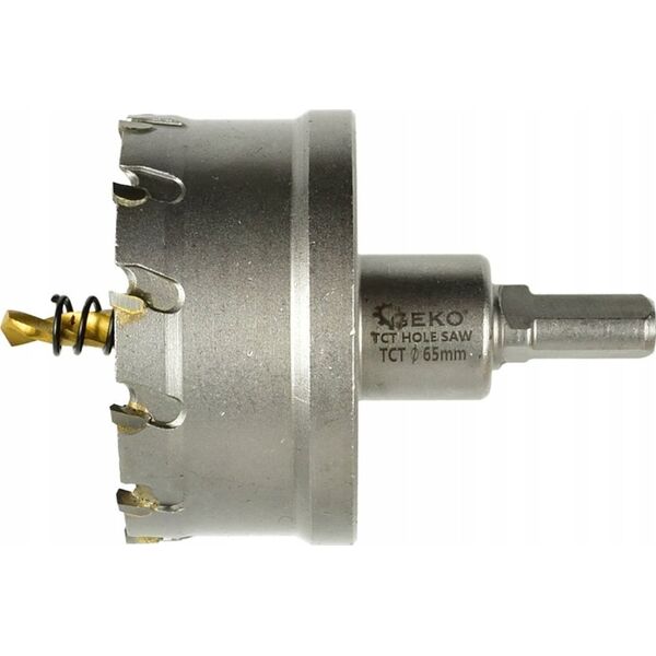 Geko Otwornica widiowa - koronka do metalu 65mm z wiertłem tytanowym (30)