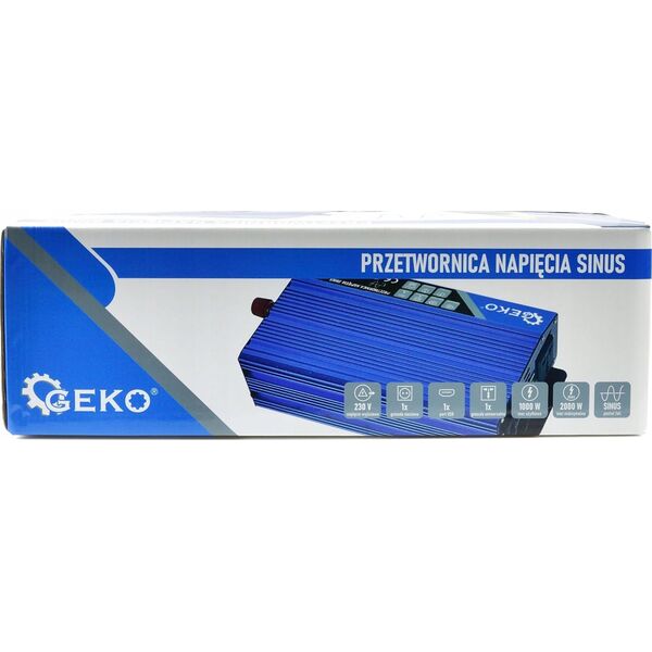 Przetwornica Geko Przetwornica napięcia SINUS 12V/230V 1000/2000W (4)