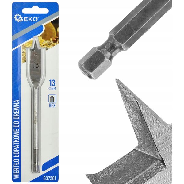 Wiertło Geko Wiertło łopatkowe do drewna 13x152mm HEX (20/200)
