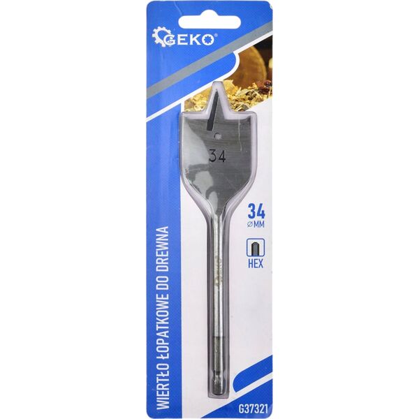 Wiertło Geko Wiertło łopatkowe do drewna 34x152mm HEX (20/200)