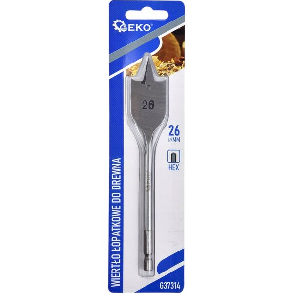 Wiertło Geko Wiertło łopatkowe do drewna 26x152mm HEX (20/200)