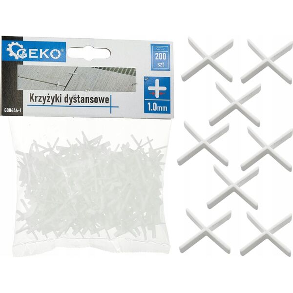 Geko Krzyżyki dystansowe - 1,0mm - op.200szt (100)