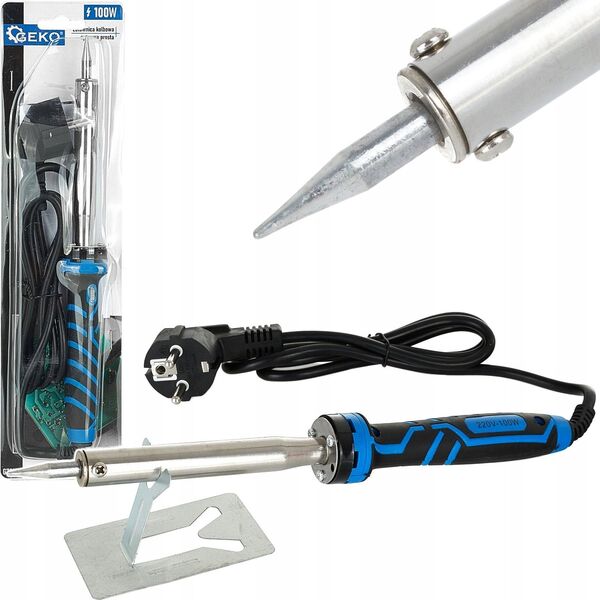 Geko Lutownica kolbowa oporowa prosta 100W (100)