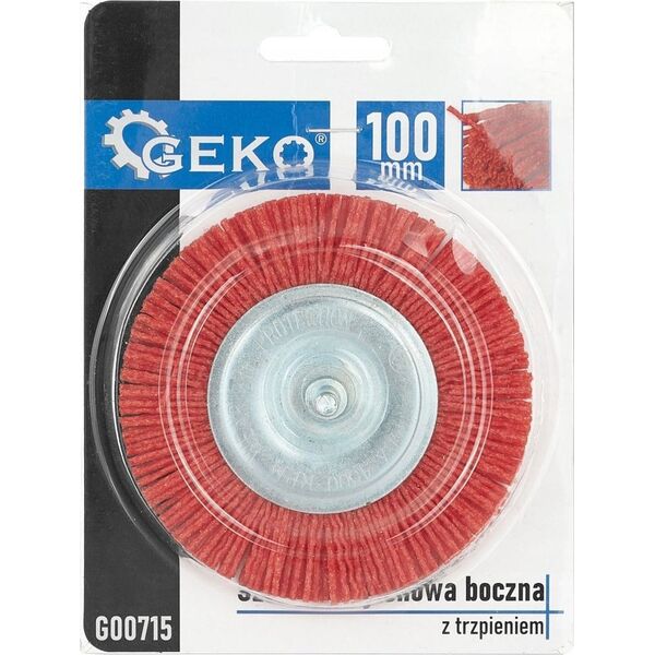 Geko Szczotka boczna nylon trzpień 100mm (100)