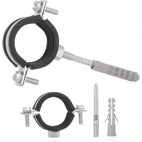 Geko Obejma metalowa z gumą do rur 6/4" 47-51mm (100)