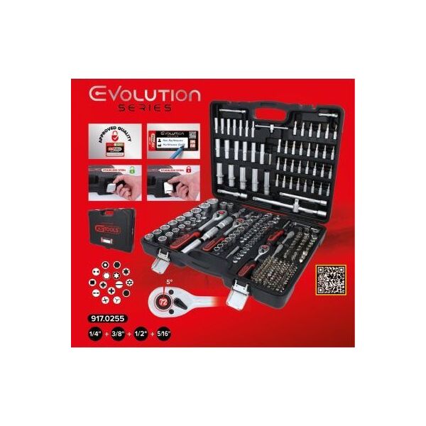Sourcing 255-piece set of washers and heads KS TOOLS 917.0255