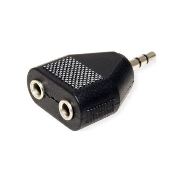 Adapter AV Value Adapter VALUE 3,5 mm (1x M/ 2x F)