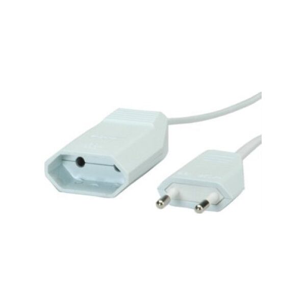 Kabel zasilający Bachmann BACHMANN Przedłużacz Euro 230V/2.5A, biały, 3 m