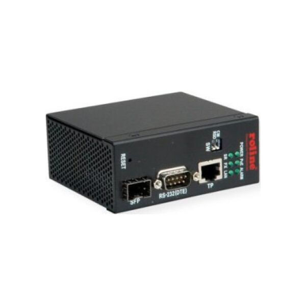Roline ROLINE Przemysłowy konwerter Ethernet - szeregowy RS232, serwer szeregowy