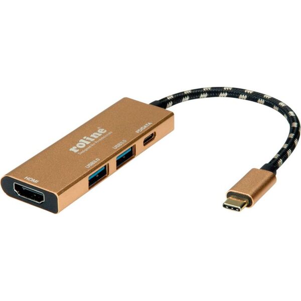 Stacja/replikator Roline Gold USB-C (12.02.1119)