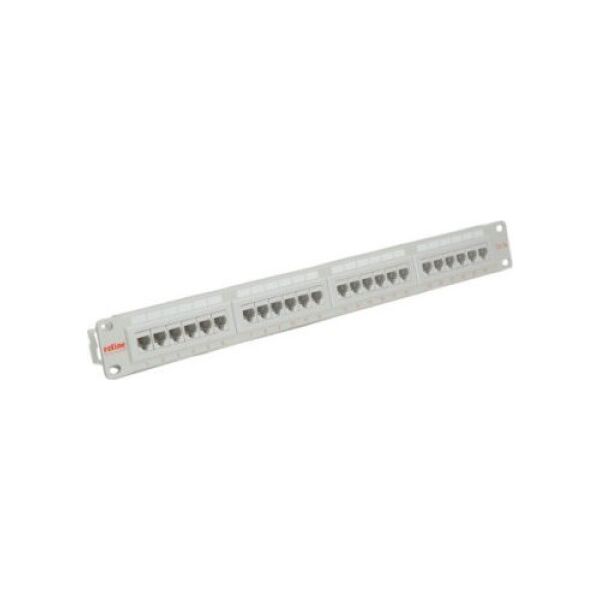 Roline ROLINE Cat.5e (Class D), patchpanel 19, 24 porty, UTP, grijs