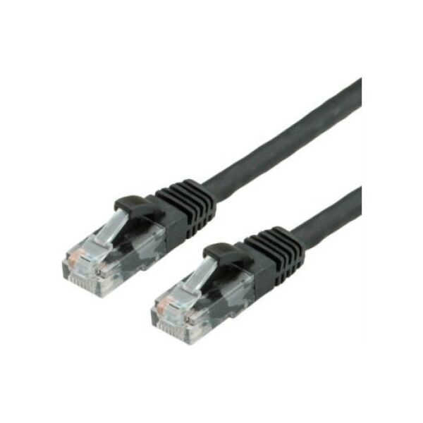 Value Kabel krosowy VALUE Cat.6A (Class EA) UTP, czarny, 0,3 m