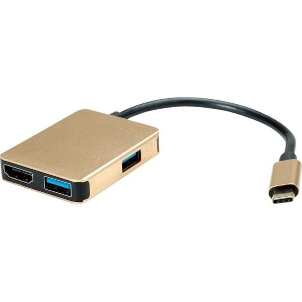 Stacja/replikator Roline Gold USB-C (12.02.1120)