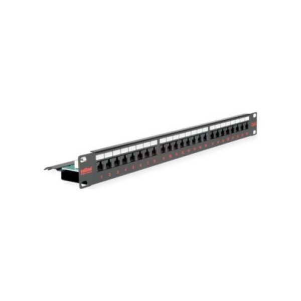 Roline Patch panel ROLINE Cat.6 (Class E) 19, 24P, nieekranowany, czarny