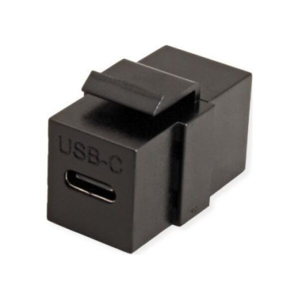 Value VALUE USB Type C Keystone module, zwart