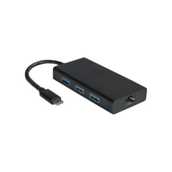 Adapter USB Value VALUE Konwerter USB 3.2 Gen 1 typu C na Gigabit Ethernet + hub