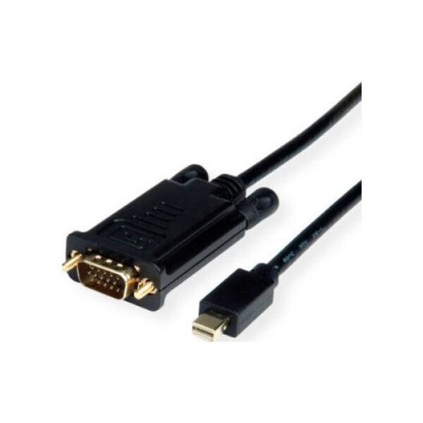 Kabel Roline ROLINE Kabel Mini DisplayPort - VGA, Mini DP M - VGA M, zwart, 1,5 m