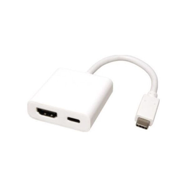 Adapter AV Roline ROLINE Display Adapter USB typu C - HDMI, + 1x PD typu C, M/F