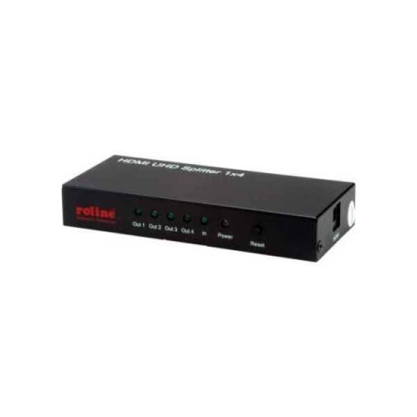 Roline Rozgałęźnik wideo ROLINE 4K HDMI, 4-głośnikowy