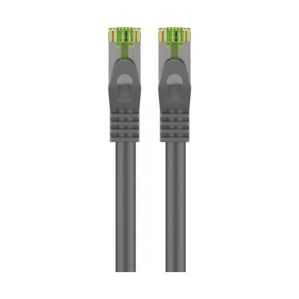 Goobay Kabel krosowy CAT 8.1 z certyfikatem GHMT, S/FTP (PiMF), Szary - Długość kabla 1 m