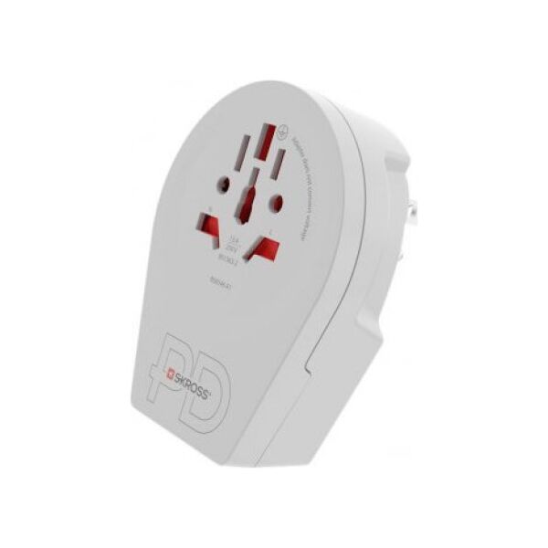 Skross World Adapter - World to USA USB-C PD