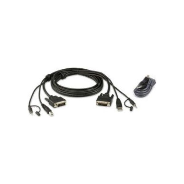 Kabel Aten ATEN 2L-7D02UDX2 Zestaw kablowy USB DVI-D Dual-Link Secure KVM
