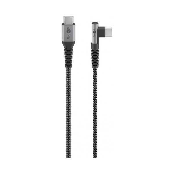 Kabel USB Goobay USB-C - USB-C 2 m Szary