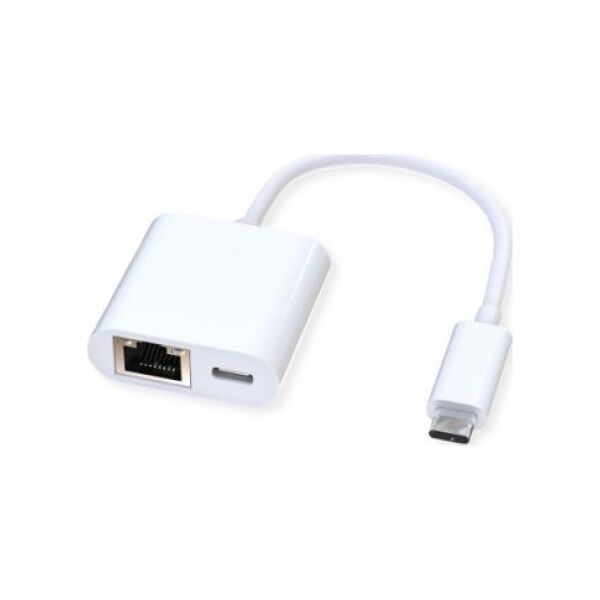 Adapter USB Roline Konwerter ROLINE USB 3.2 Gen 2 na Gigabit Ethernet, 1x port PD