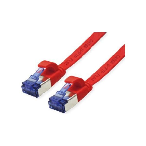 Value Patchkabel VALUE FTP, Cat.6A (Class EA), extra plat, rood, 0,5 m