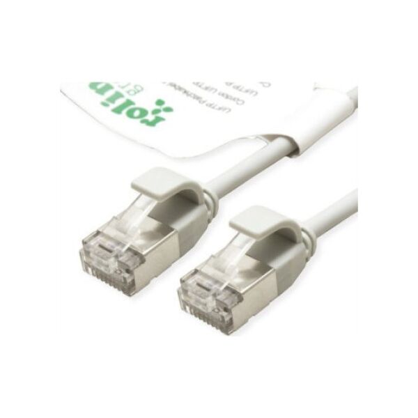 Roline ROLINE GREEN F/UTP DataCenter Patch Cord Cat.6A (Class EA), LSOH, bardzo cienki, szary, 0,5 m