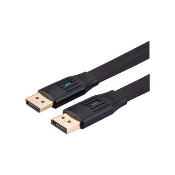 Kabel Value VALUE Kabel DisplayPort, v1.4, płaski, DP M/M, czarny, 2 m