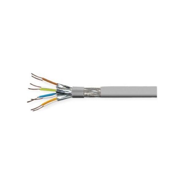 Value Kabel VALUE S/FTP (PiMF), kat. 8 (klasa I), przewód pełny, AWG22, LSOH, szary, 100 m