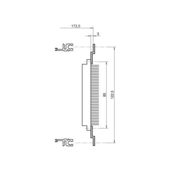 SCHROFF SCHROFF Z-rail dla złącza wtykowego DIN 41617, 31-pin, 84 hp