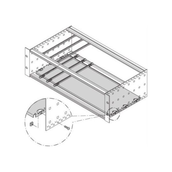 SCHROFF SCHROFF Płyta montażowa do szafy 19 i nośnika modułów, 63 HP, długość płytki drukowanej 220 mm