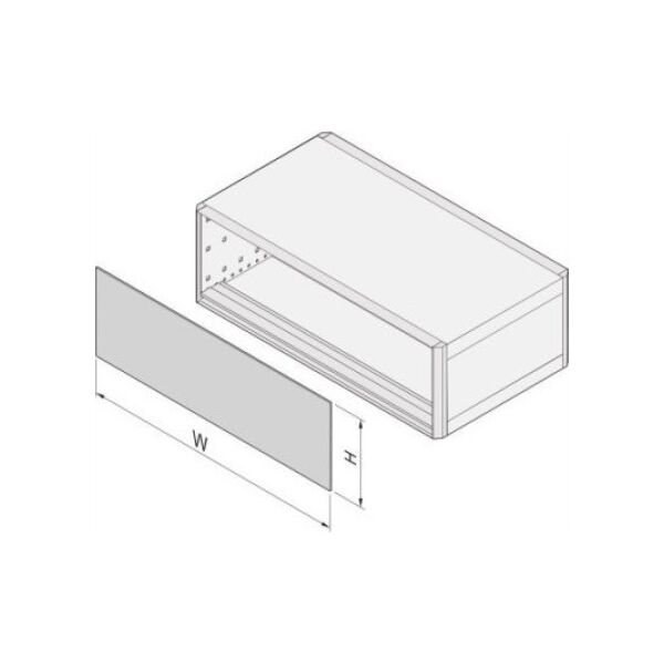 SCHROFF SCHROFF RatiopacPRO EMC Panel przedni, szczelinowy, ekranowany, 3 U, 42 U, 2,5 mm, Al, anodowany przód, przewodzący tył