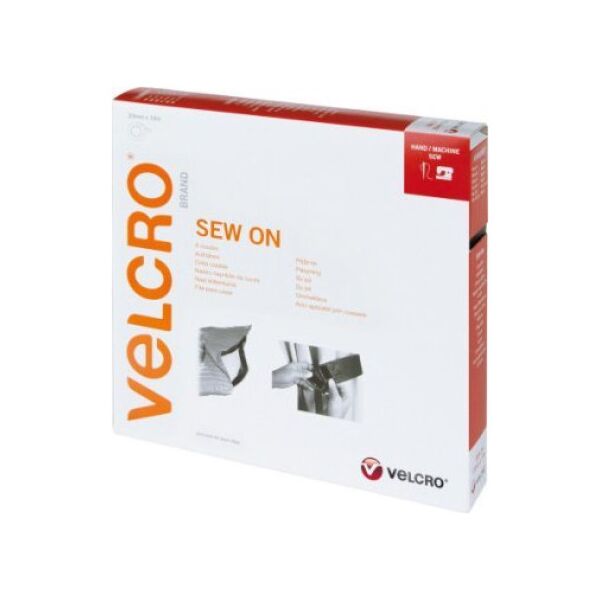 Velcro VELCRO rzep z haczykami i pętelkami do szycia 20 mm x 10 m bordowo-czerwony