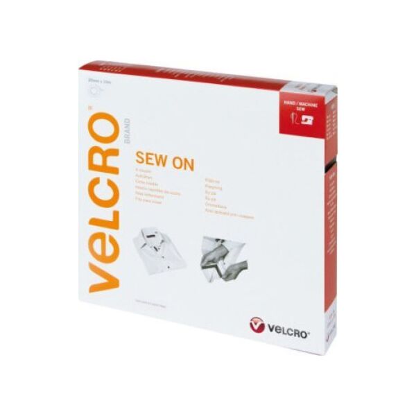 Velcro VELCRO rzep z haczykami i pętelkami do przyszywania 20 mm x 10 m czerwony