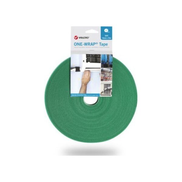 Velcro Taśma VELCRO One Wrap o szerokości 13 mm, zielona, 25 m