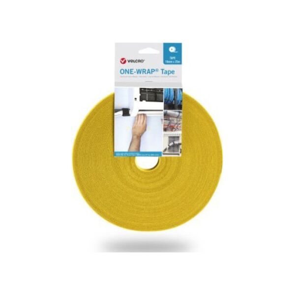 Velcro Taśma VELCRO One Wrap o szerokości 50 mm, żółta, 25 m