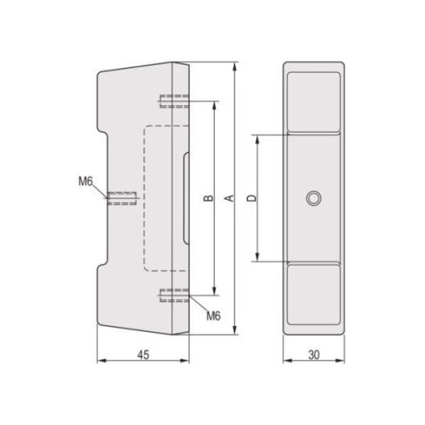 SCHROFF SCHROFF CompacPRO Stopka tylna, 3 HU, podwyższona 45 mm