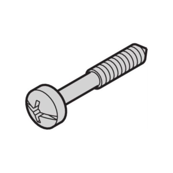 SCHROFF SCHROFF Śruba kołnierzowa z rowkiem krzyżowym/rowkowym, M2,5x12,3 mm, stal nierdzewna, 100 szt.