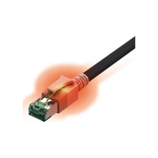 SACON Kabel saCon S/FTP Cat.6A (klasa EA), LSOH, zwart, 1 m
