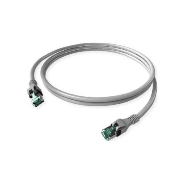 SACON Kabel krosowy DualBoot PushPull IP20, kat. 6A (klasa EA), szary, 3 m