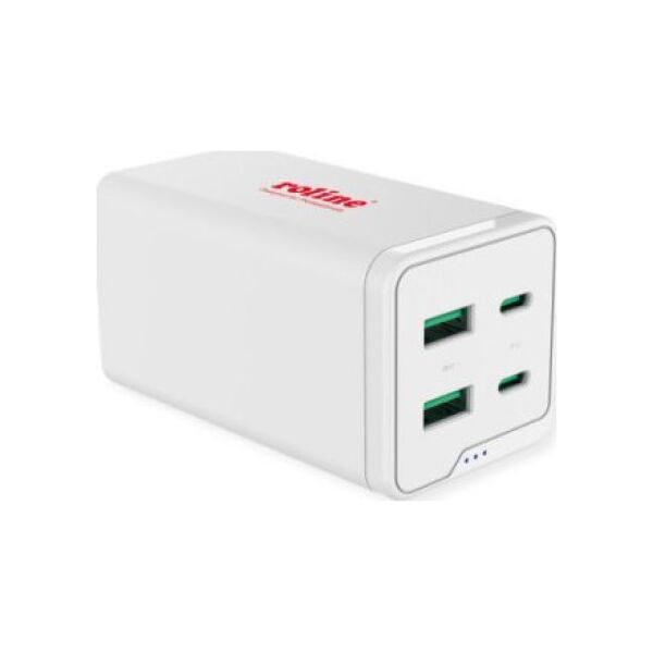 Kabel USB Roline Ładowarka USB ROLINE, 4 porty (2x USB-C, 2x USB-A QC3.0), maks. 120W